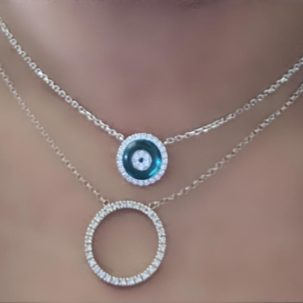 18ct Gold and Diamond Evil Eye by @shueyeunic.. This Instagram hit can be yours.